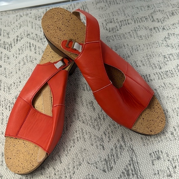 Pink NWT Platform Sandals Women Slip On Slingback Peep Toe Wedge Sandals SZ 39 - Picture 1 of 8